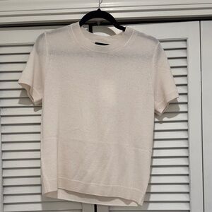 Quince Ivory Cashmere Sweater New with Tags